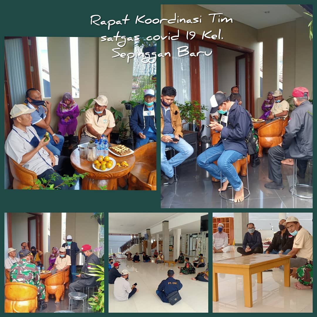 Rapat Koordinasi SATGAS COVID19 di Kel. Sepinggan Baru