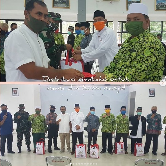 Penyerahan Secara Simbolis Bantuan Untuk Imam dan Kaum Masjid di Kec. Balikpapan Selatan