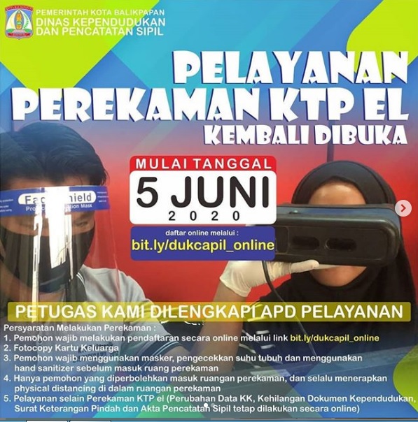 Pelayanan Perekaman KTP El Kembali Dibuka