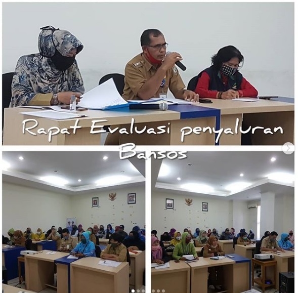 Rapat Evaluasi Pelaksanaan Penyaluran Bansos 