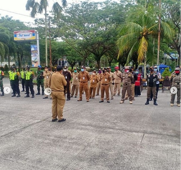 Kegiatan Razia Masker yang dilaksanakan pada hari Selasa, 6 Oktober 2020