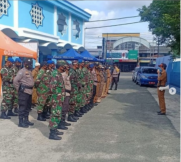 KEGIATAN RAZIA KECAMATAN BALIKPAPAN SELATAN Prokes Covid-19 sesuai Perwali Nomor 23/2020 sbb: