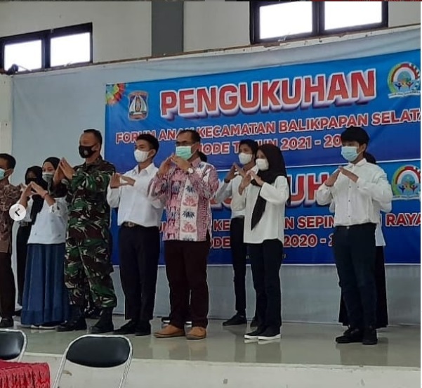 Pengukuhan Forum anak Kecamatan Balikpapan Selatan