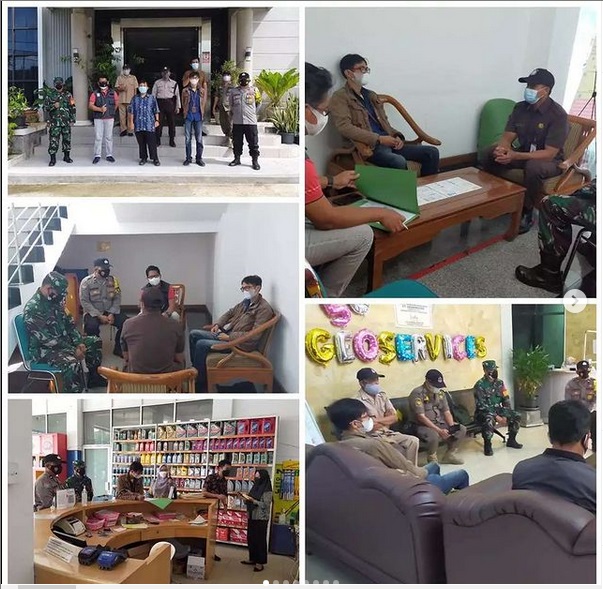 Giat Patroli Gabungan PPKM Mikro Level IV Kecamatan Balikpapan Selatan