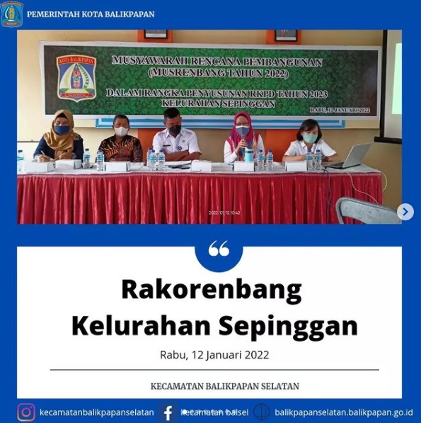 RAKORENBANG KEL. SEPINGGAN TAHUN 2022