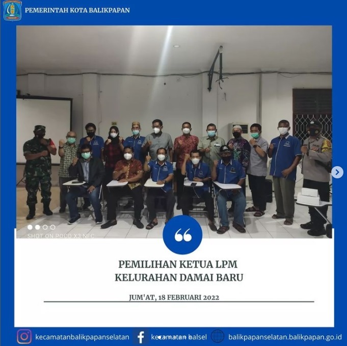 Pemilihan Ketua LPM Kelurahan Damai Baru