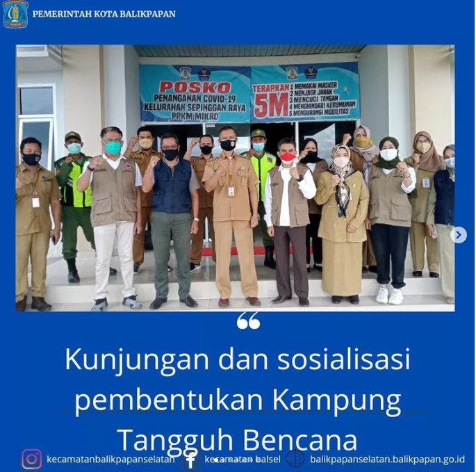 Kunjungan dan sosialisasi Pembentukan Kampung Tangguh Bencana oleh BPBD Provinsi Kaltim