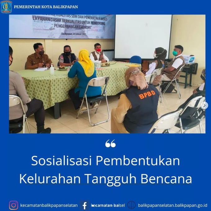 Sosialisasi Pembentukan Kelurahan Tangguh Bencana oleh BPBD Provinsi Kaltim