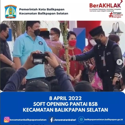 Pembukaan Pantai BSB oleh Bapak Walikota Balikpapan