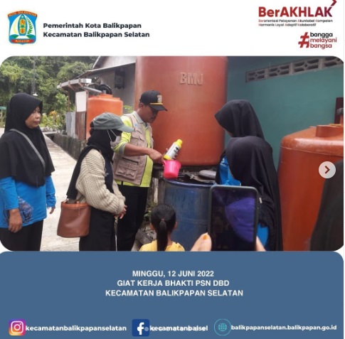 GIAT KERJA BAKTI PSN DBD KECAMATAN BALIKPAPAN SELATAN