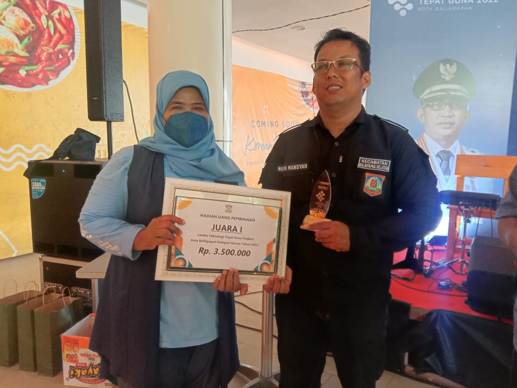 KECAMATAN BALIKPAPAN SELATAN MERAIH JUARA I LOMBA TEKNOLOGI TEPAT GUNA