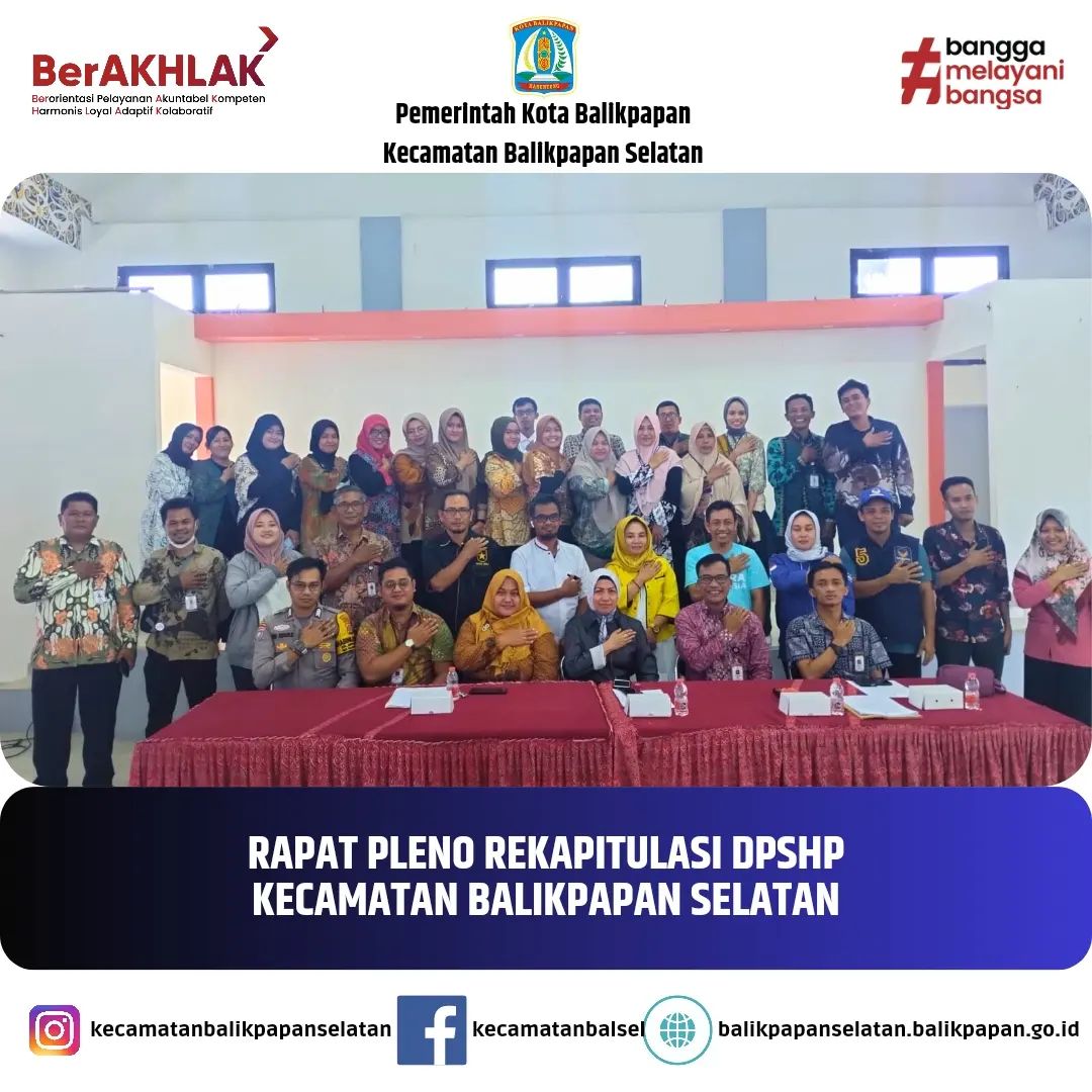 RAPAT PLENO DAFTAR PEMILIH SEMENTARA HASIL PERBAIKAN (DPSHP)