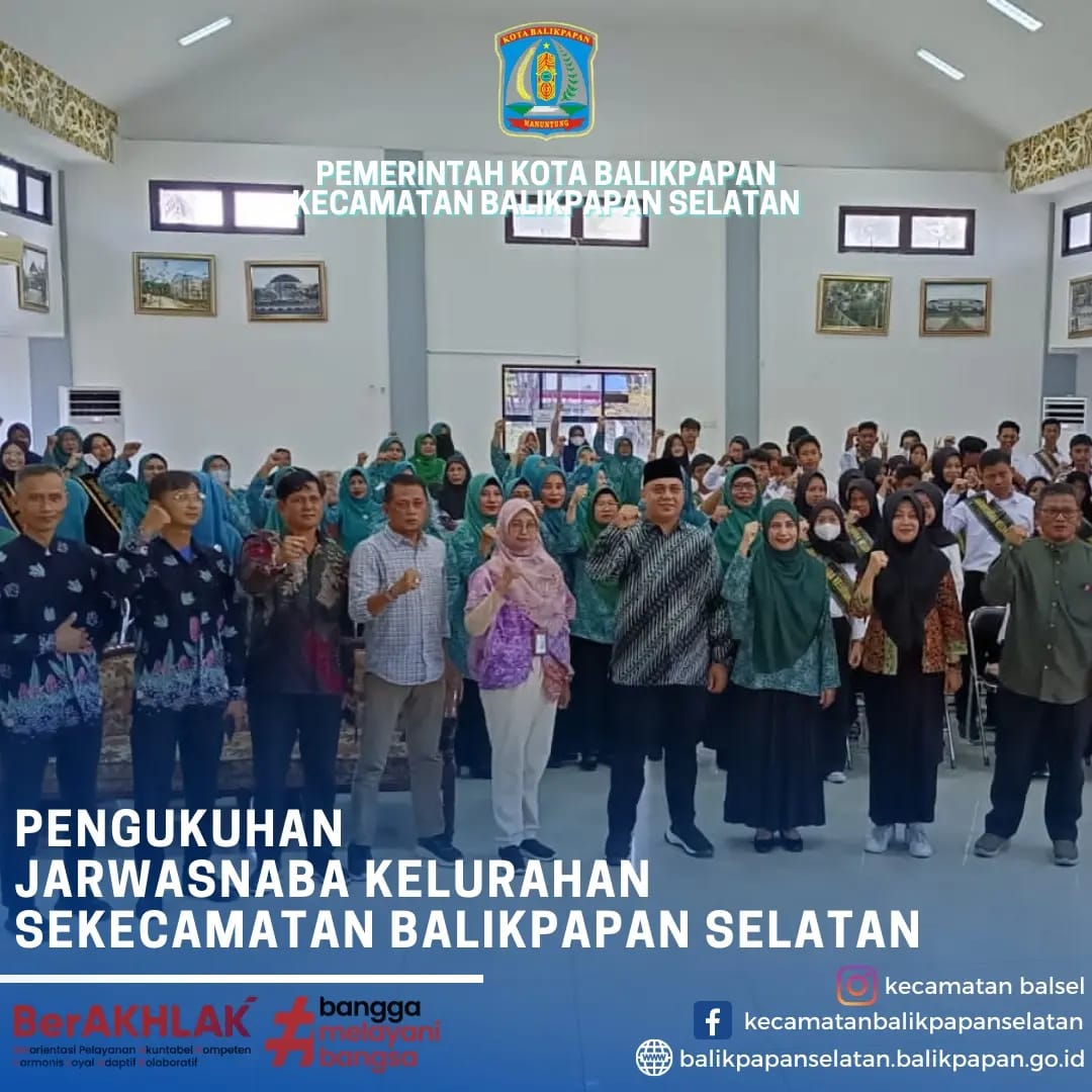 PENGUKUHAN JARWASNABA KECAMATAN BALIKPAPAN SELATAN 